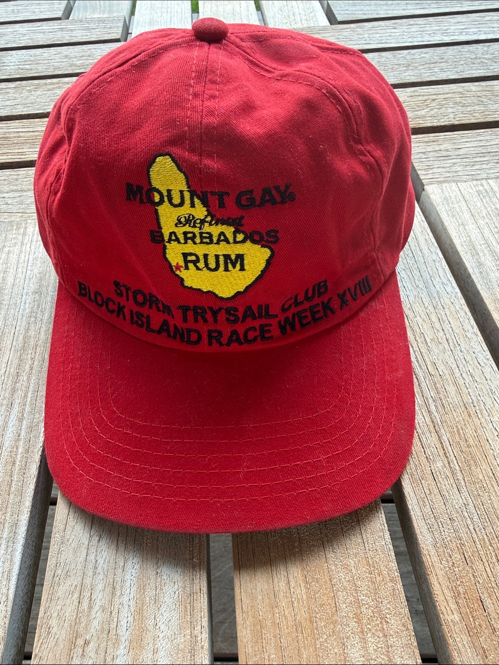 Vintage Mount Gay Rum Block Island Race Week XVIII Regatta Sailing Hat